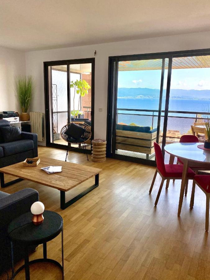 Grand T2 Standing Ajaccio Proche Centre Et Plages Vue Panoramique Parking Prive Екстериор снимка