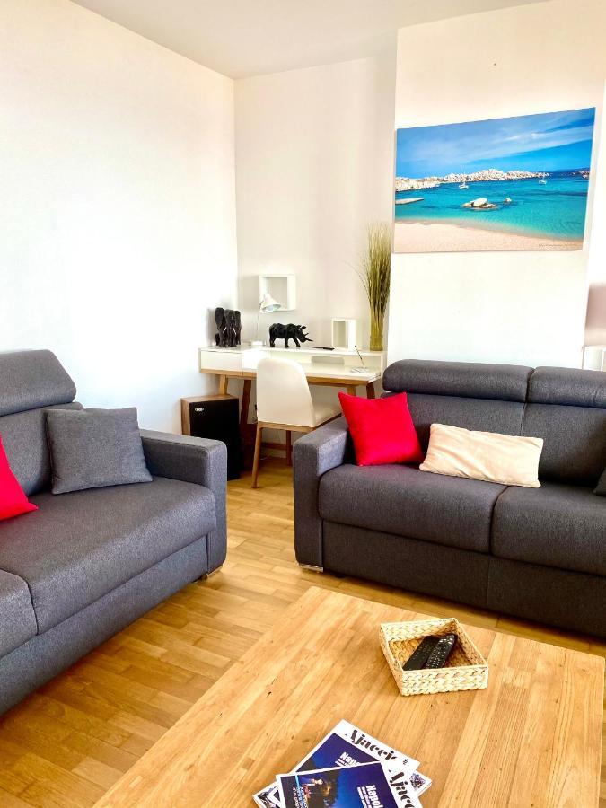 Grand T2 Standing Ajaccio Proche Centre Et Plages Vue Panoramique Parking Prive Екстериор снимка