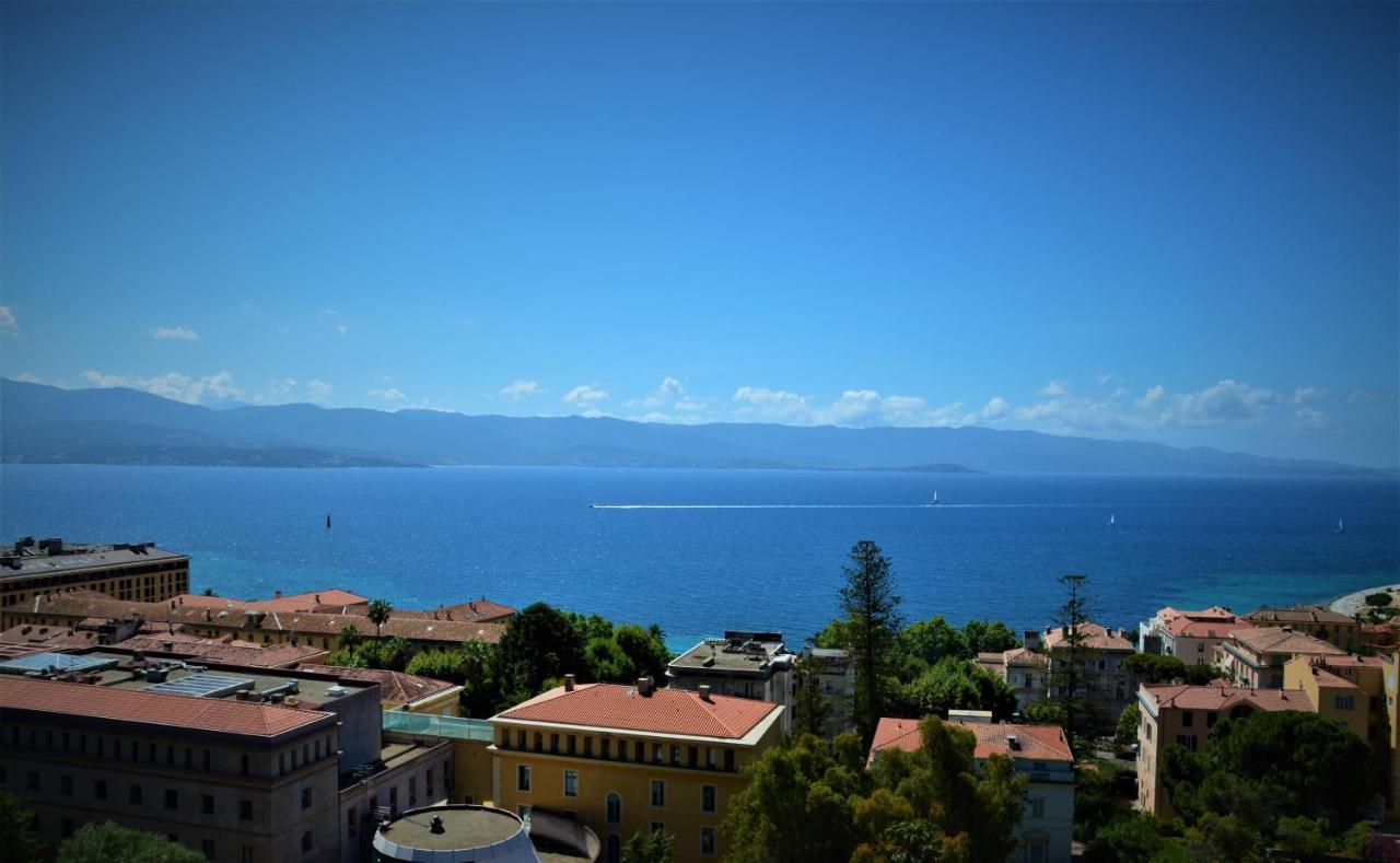 Grand T2 Standing Ajaccio Proche Centre Et Plages Vue Panoramique Parking Prive Екстериор снимка