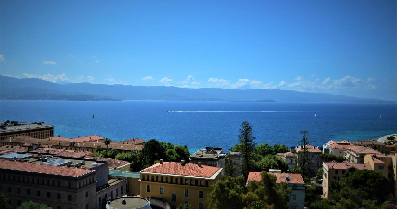 Grand T2 Standing Ajaccio Proche Centre Et Plages Vue Panoramique Parking Prive Екстериор снимка
