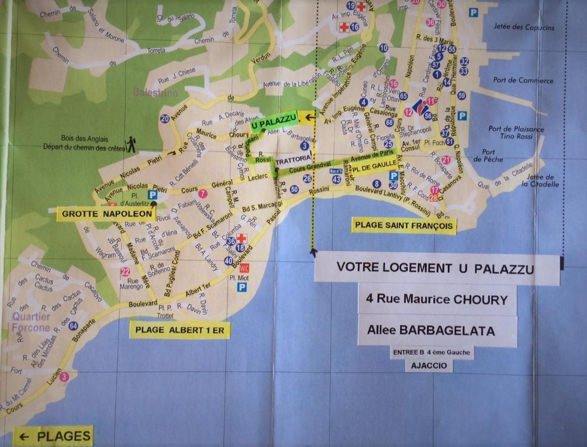 Grand T2 Standing Ajaccio Proche Centre Et Plages Vue Panoramique Parking Prive Екстериор снимка