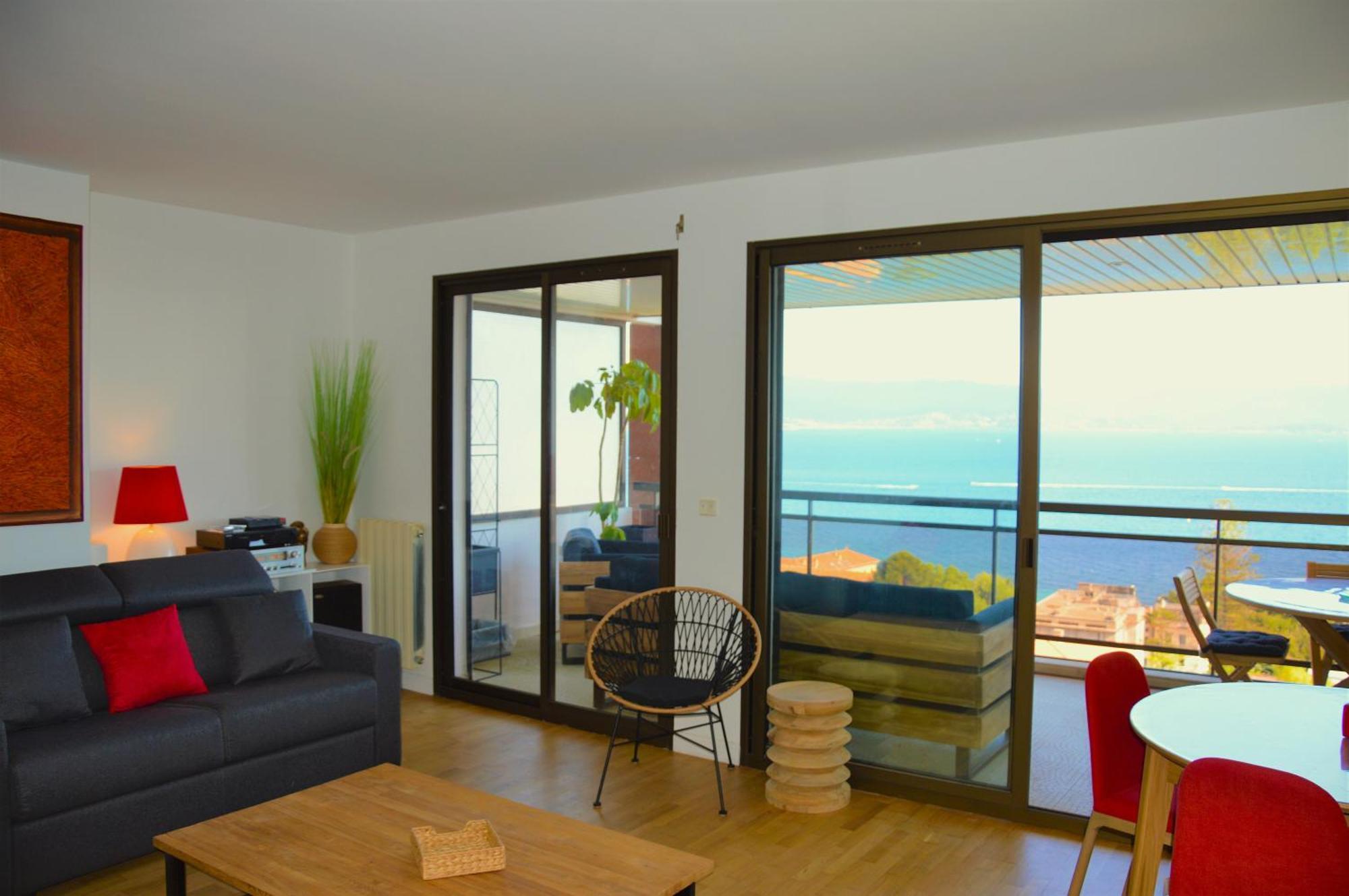 Grand T2 Standing Ajaccio Proche Centre Et Plages Vue Panoramique Parking Prive Екстериор снимка