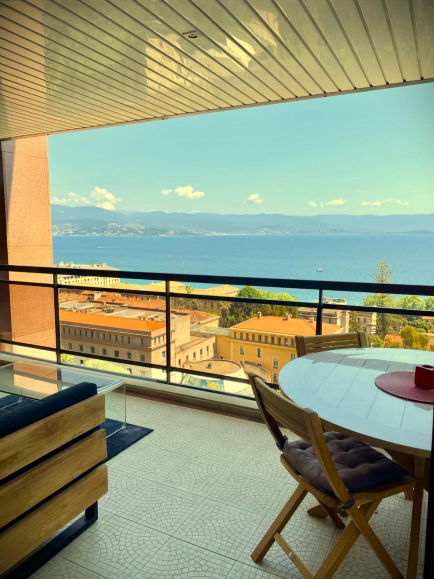Grand T2 Standing Ajaccio Proche Centre Et Plages Vue Panoramique Parking Prive Екстериор снимка